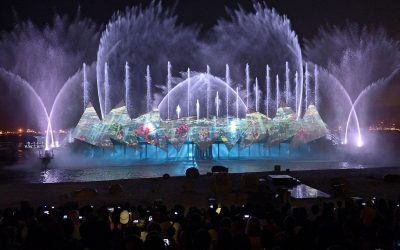 Fireworks display from Wings of Time